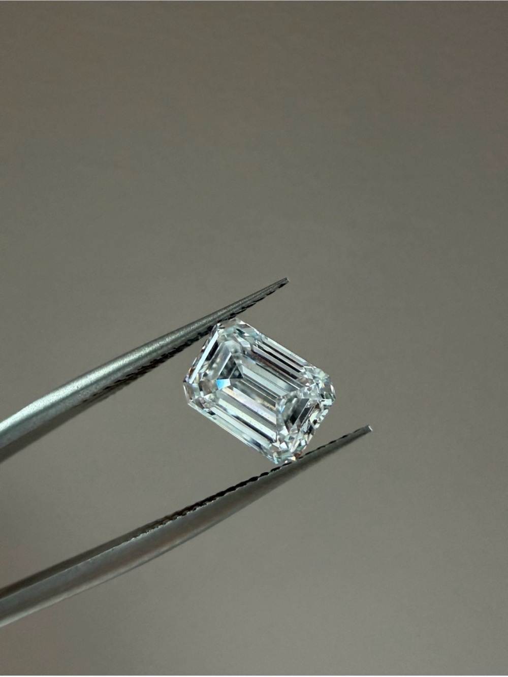 1.56-carat Emerald cut lab diamond